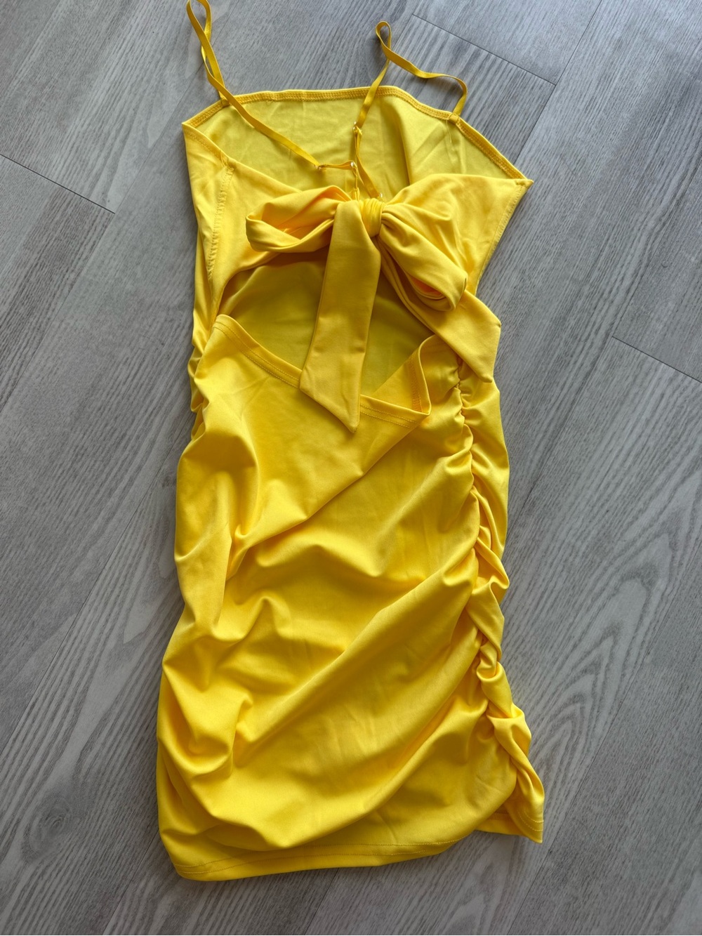 Yellow Tie-Front Sundress - Women